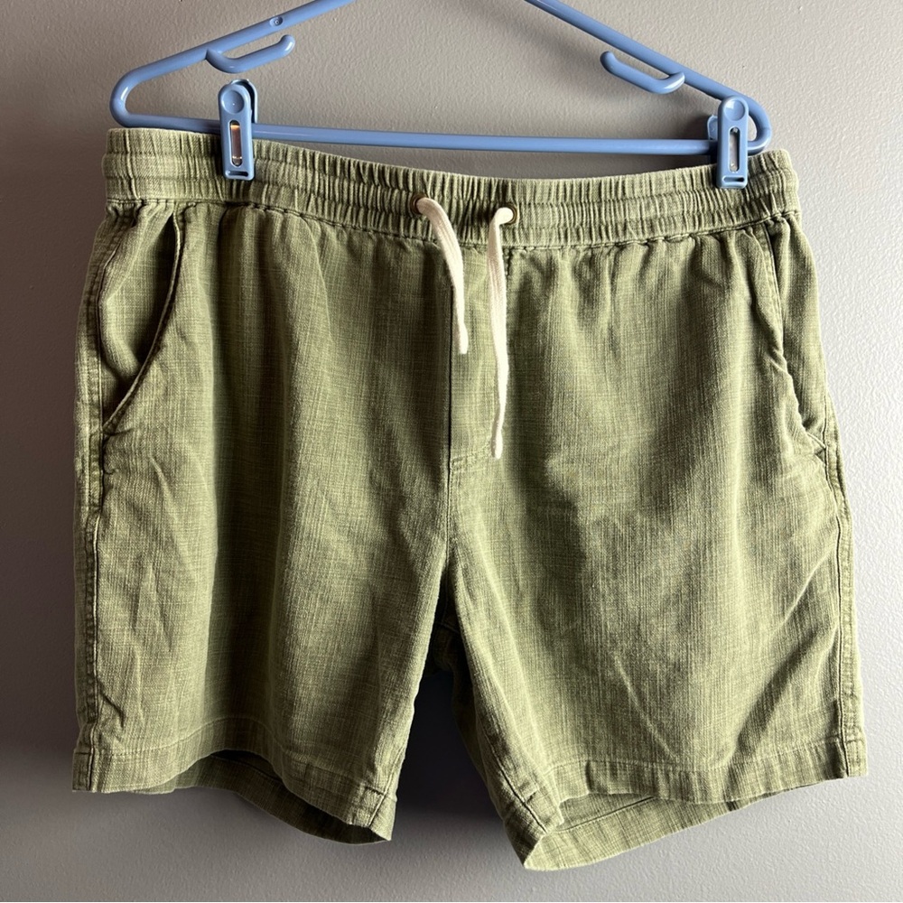Marine Layer Olive Green Men’s Flat Front Shorts